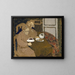 to kvinder, der drikker kaffe - Édouard Vuillard — indrammet kunstværk på væggen