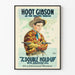 Vintage western plakat The Double Hold-Up med Hoot Gibson