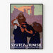 Vintage plakat Dougga Besøg Tunesien - Vægdekoration