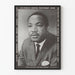 Plakat hyldest til Dr. Martin Luther King Jr. – Portræt i sort og hvid