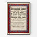 Vintage plakat af teaterdramatisk kunst med ornamentramme