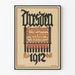 Vintage plakat Dresden 1912 kunstudstilling