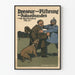 Vintage plakat af politihundetræning