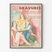 Vintage plakat med gravurer til vægdekoration 1937
