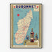 Vintage plakat Dubonnet Quinquina Madagascar 1952 vægdekoration