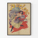 Vintage plakat Duclerc danserinde i bevægelse dekorativ