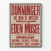 Vintage plakat Dunninger Mysterie ved Eden Museum