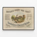 Vintage plakat Dutchess County Iron Works - Industriel vægdekoration — indrammet kunstværk på væggen