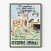 Vintage reklameplakat Dyspné-Inhal vægdekoration