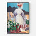 Elegant vintage plakat af en hvid kvinde - Retro vægdekoration Artem Legrand