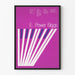 E. Power Biggs - Vintage violet design klaver plakat