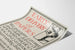 Vintage plakat med hurtig levering af aviser
