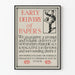 Vintage plakat med hurtig levering af aviser