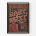 Vintage plakat Teater East is West - Retro vægdekoration