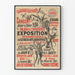 Vintage plakat Elektrisk belysning 1886 - Den Internationale Udstilling Industri Palads