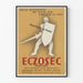 Vintage plakat Eczosec - Vægdekoration Sundhed og Hudbeskyttelse