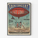 Vintage plakat Eden Concert Tag væk ballonen