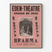 Vintage plakat Eden-Teater Brahma Store Ballet Eventyr