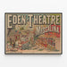 Vintage Plakat Teater Eden - Messalina — indrammet kunstværk på væggen