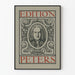 Dekorativ plakat Edition Peters med vintageportræt af Bach