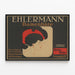 Vintage plakat Ehlermann - Stilfulde kvindelige hatte — indrammet kunstværk på væggen