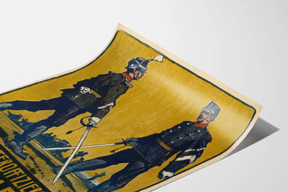 Vintage militær plakat Eidgen Unteroffiziers Fest St. Gallen 1911