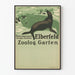 Vintage plakat af Elberfeld Zoologischer Garten med sæler