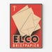 Vintage plakat ELCO Brevpapir - Grafisk vægdekoration