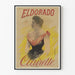 Vintage plakat Eldorado Clairette elegant vægdekoration