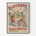 Vintage plakat Eldorado CirAunez de Blairgerac teater vægdekoration