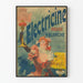 Vintage plakat Electricine rød og hvid, retro vægdekoration