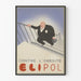 Vintage plakat mod fedme Elipol - Retro vægdekoration