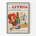 Vintage plakat Eau Lithia Wattwiller - Retro vægdekoration