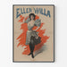 Vintage plakat af Ellen Willa til vægdekoration