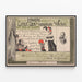 Vintage plakat af Emile Zola med romantiske værker - Kunstnerisk vægdekoration — indrammet kunstværk på væggen