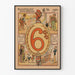 Vintage plakat Nationalgæld 6 % 1920 - Historisk vægdekoration