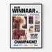 Vintage plakat Trouw Publikumpris Hollandsk Bog 1998