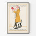 Vintage plakat Engelhorns Romanbibliothek - Litterær vægdekoration