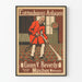 Vintage plakat til støvfjernelsesanlæg industrielt vægdekoration