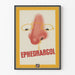 Vintage plakat Éphédrargol - Retro vægdekoration med næse og briller