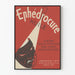 Vintage plakat Ephedrocure Olie til luftveje