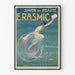 Vintage plakat Érasmic Skønhedsbarberi - Retro vægdekoration