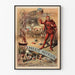 Vintage plakat Ernesto Mephisto Balanceskunstner Fantasiful