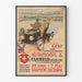 Vintage plakat for udstilling af biler og cykler i Genève 1905