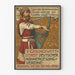 Vintage plakat for tyske mandlige sangkonkurrencer Kassel 1899