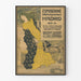 Vintage plakat fra den internationale udstilling i Madrid 1893-94 vægdekoration