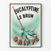 Vintage plakat Eucalyptine Le Brun grippe vægdekoration