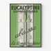 Vintage plakat Eucalyptine sænker temperaturen - retro vægdekoration