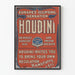 Vintage plakat Houdini Europas Eclipsing Sensation