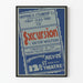 Vintage plakat Excursion Victor Wolfson Teater 12th St